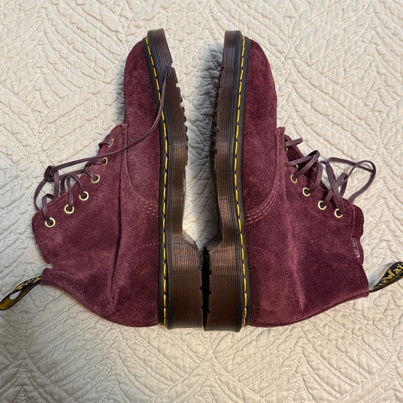 Dr. Martens Men’s Plum Suede Combat Boots main image 6